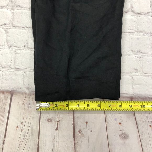 Vintage Isabel Ardee Women Pleated Trouser Dress Pants Size 6 Linen Blend M126 8 - Picture 9 of 16